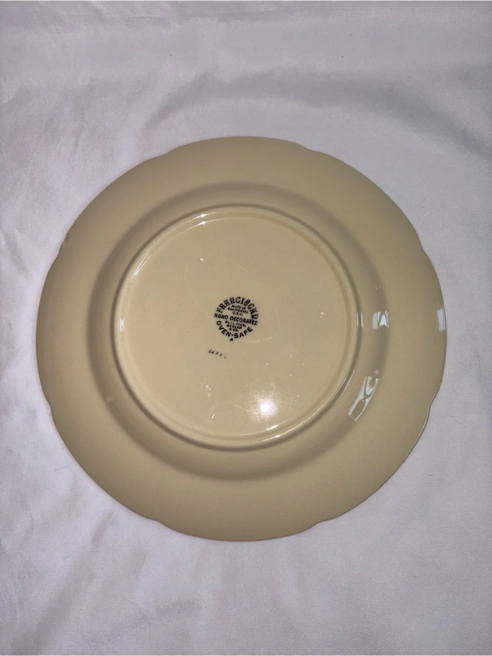 Franciscan Apple Dinner Plates Set of 4 Vintage 10.5” Hand Painted USA - As Is